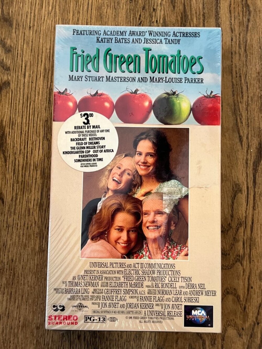 Fried Green Tomatoes 1991 Movie VHS Drama Kathy Bates Jessica Tandy New Sealed